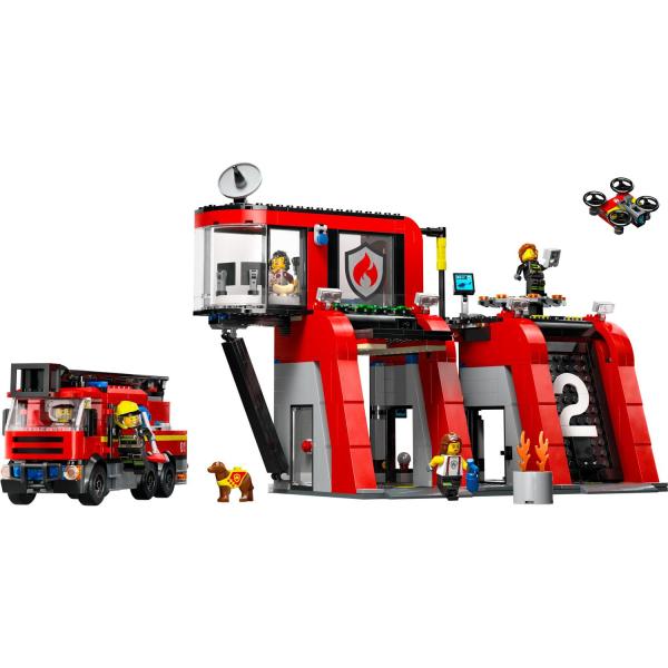 LEGO® City 60414 Hasičská stanice s hasičským vozidlem