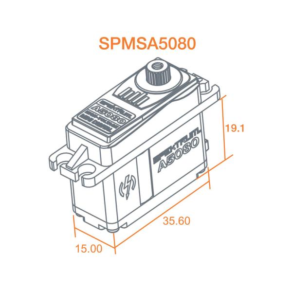 Spektrum servo A5080 9.4kg.cm 0.094s/60° MT/HS Min (obrázek 4)