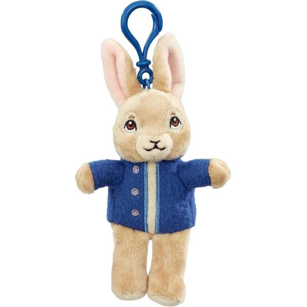 Rainbow Plyšová klíčenka zajíček Petr v modré bundičce