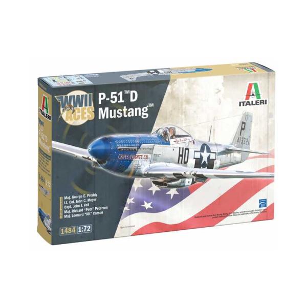 Model Kit letadlo 1484 - P-51D Mustang Aces (1:72)
