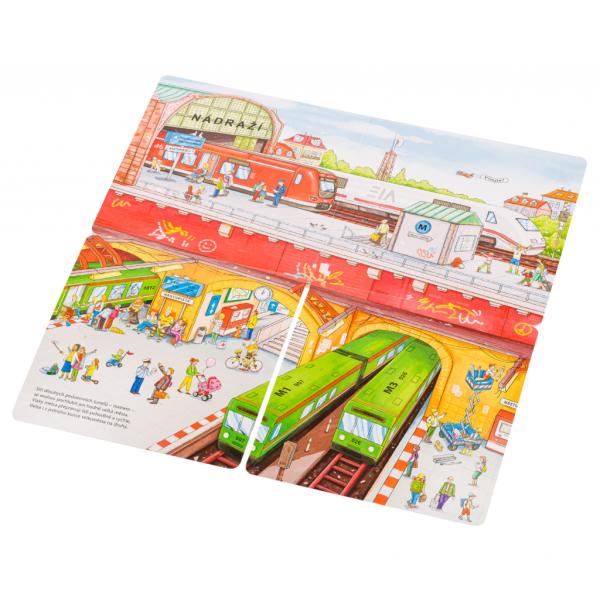 Doprava nad a pod zemí – Velkoformátová rozkládací kniha