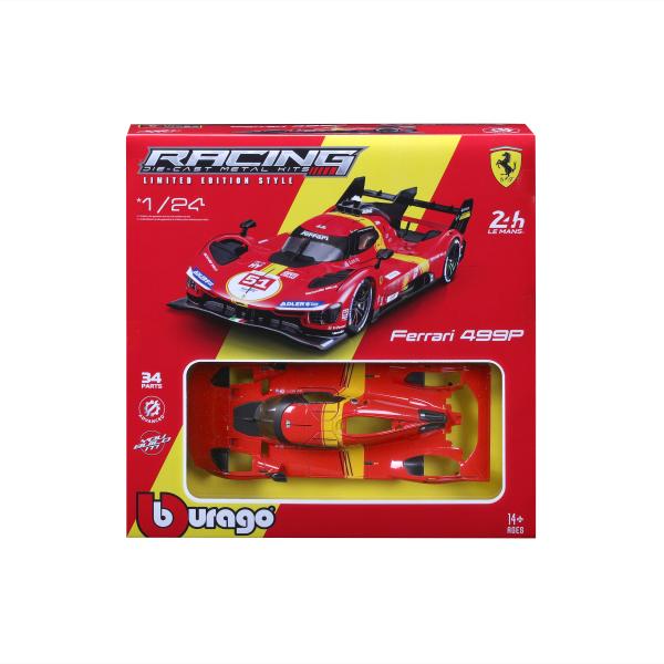 Bburago 1:24 Ferrari Racing Model KIT – Stavebnice 499P LMH 2023 – 24h Le Mans Champion