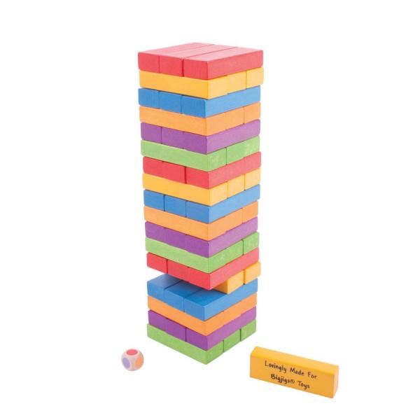 Bigjigs Toys Barevná Jenga (obrázek 4)