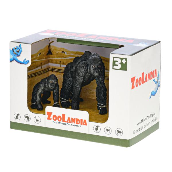 Zoolandia gorila samec/samice s mláďaty 5,5-10,5cm