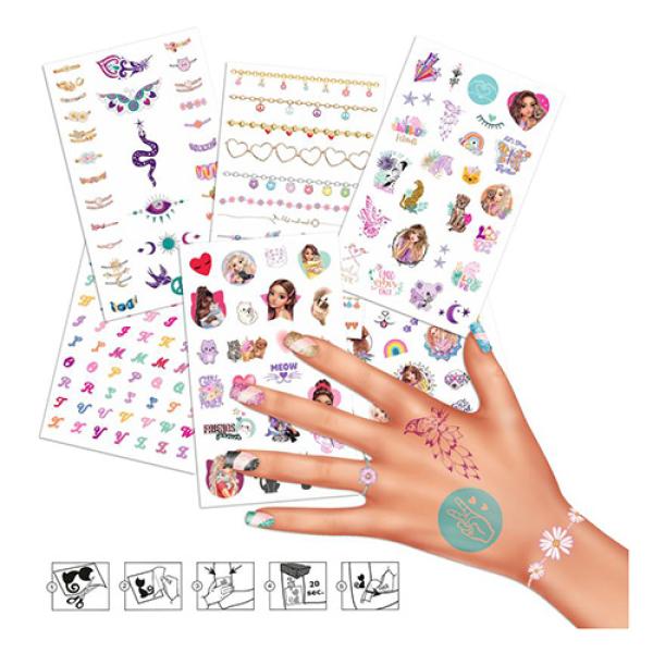 Top Model Sada tetovacích obtisků v bločku, Christy + Fergie