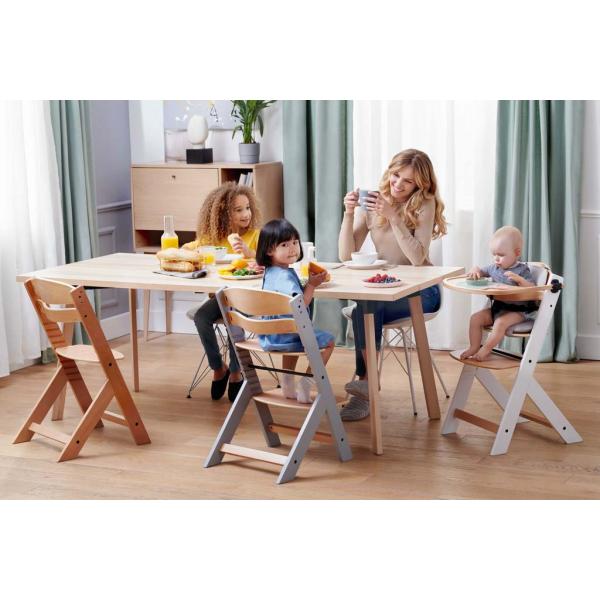 KINDERKRAFT Židle jídelní Enock s vložkou Grey (obrázek 8)