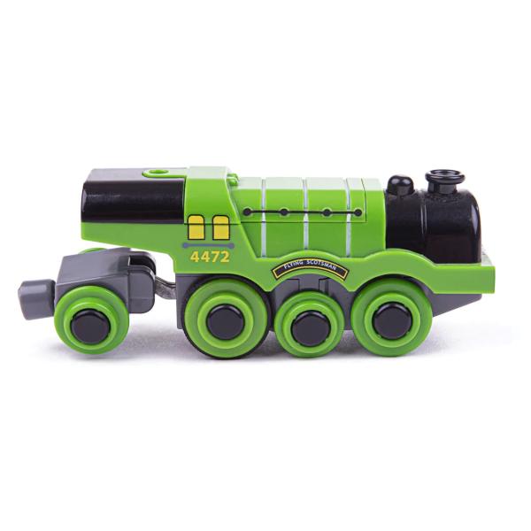 Bigjigs Rail Elektrická lokomotiva Flying Scotsman zelená