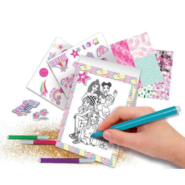 Barbie kreativní sada na cesty v kufříku 9,5x4,5x17,5 cm (obrázek 3)