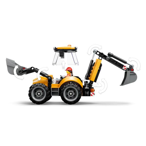 LEGO® City 60480 Žlutý nakladač s rýpadlem (obrázek 7)