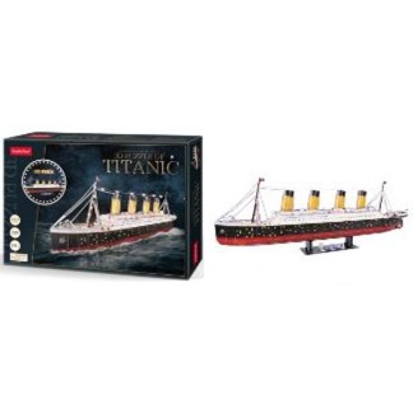 Puzzle 3D Titanic/led - 266 dílků