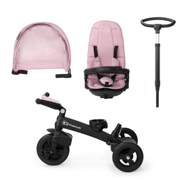 KINDERKRAFT Tříkolka Easytwist Mauvelous Pink (obrázek 3)