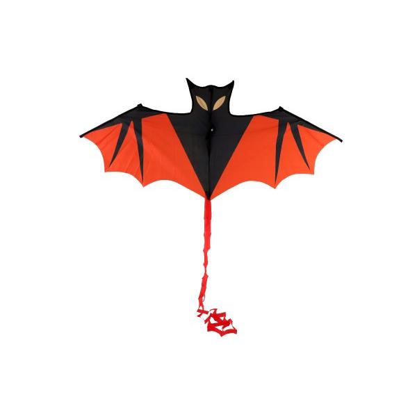 Létající drak netopýr nylon 120x55cm v látkovém sáčku 10x54x2cm (obrázek 4)