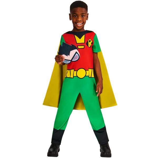 TEEN TITANS GO ROBIN dětský kostým velikost XS(110-116cm) (obrázek 7)