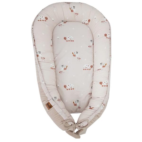 EKO Hnízdo pro miminko VELVET Bees Beige 90x60 cm (obrázek 3)