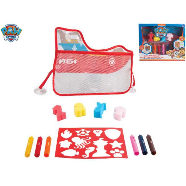 Paw Patrol sada pastelek do vany se šablonami