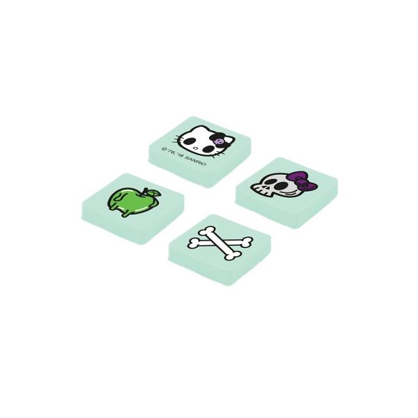 PIXIE CREW Fialový silikónový náramok s Hello Kitty pixely + Inteligentní plastelína jako