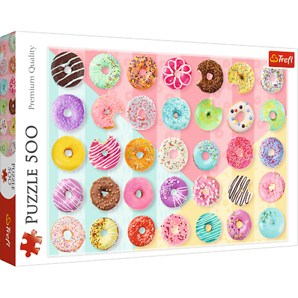 Trefl Puzzle 500 - Sladké donuty