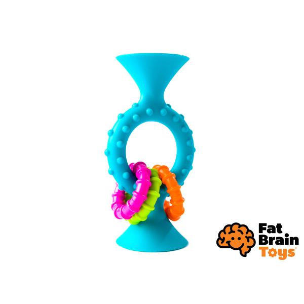 Fat Brain Chrastítko pipSquiz Loops modrá