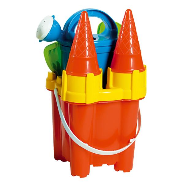 Androni Sada na písek hrad - výška 29 cm, červená