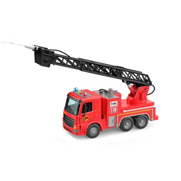 Auto hasičské striekajúce s efektmi 30 cm