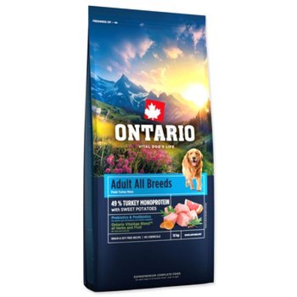 Krmivo Ontario Adult All Breeds Monoprotein Turkey & Sweet Potatoes 12kg (obrázek 6)