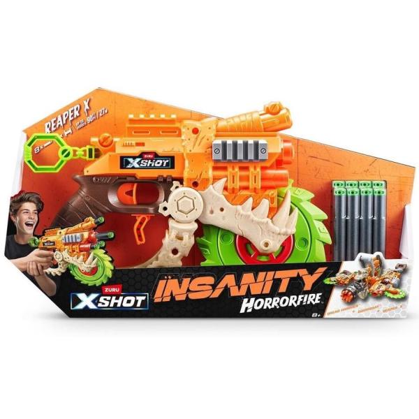 ZURU X-SHOT Insanity Horrorfire 8 šipek