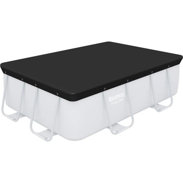 Bestway 58442 Obdĺžnikový kryt bazéna s rámom 282 x 196 cm, čierny
