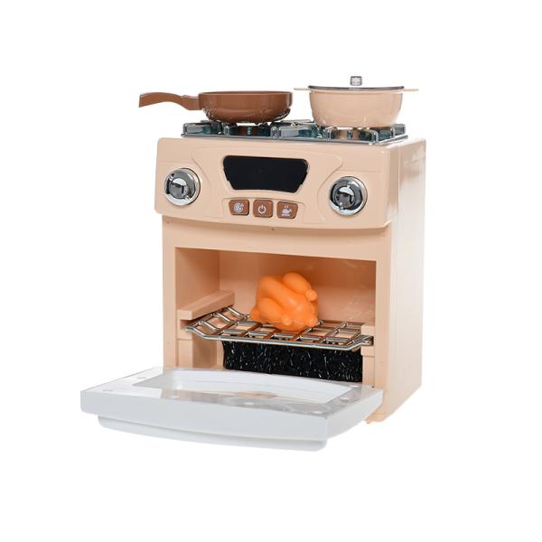 Sporák s rúrou 18x15x9cm na baterie s doplňky se světlem a zvukem