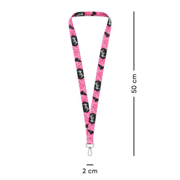 BAAGL Klíčenka dlouhá - lanyard, růžová (obrázek 3)