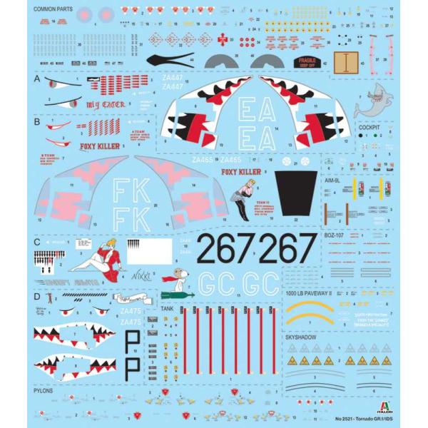 Model Kit letadlo 2521 - Tornado GR.1/IDS (1:32) (obrázek 3)
