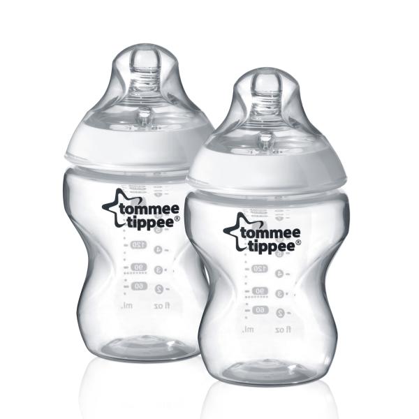 Tommee Tippee Natural Start samosterilizujúca dojčenská fľaša s ANTI-KOLIK cumlíkom, pomal