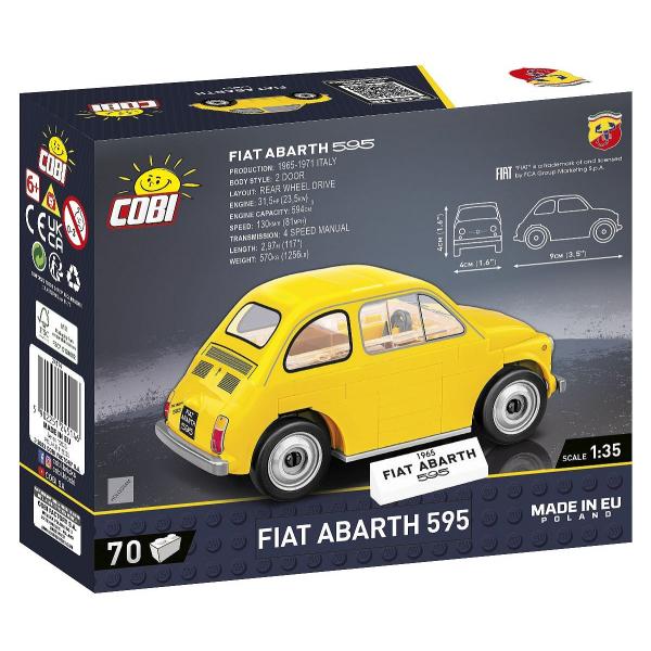 Cobi Fiat Abarth 595, 1:35, 70k (obrázek 3)