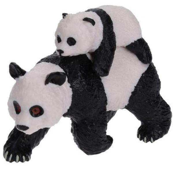 Figurka Panda s mládětem 8 cm
