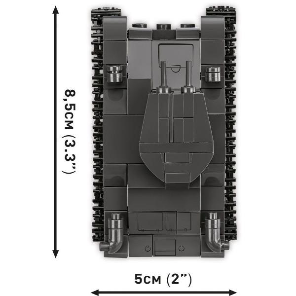 Cobi 3 tanky: Panzer I, Valentine IX, Renault R, 1:35, Muzeum tanků, Les Blindes in Sau