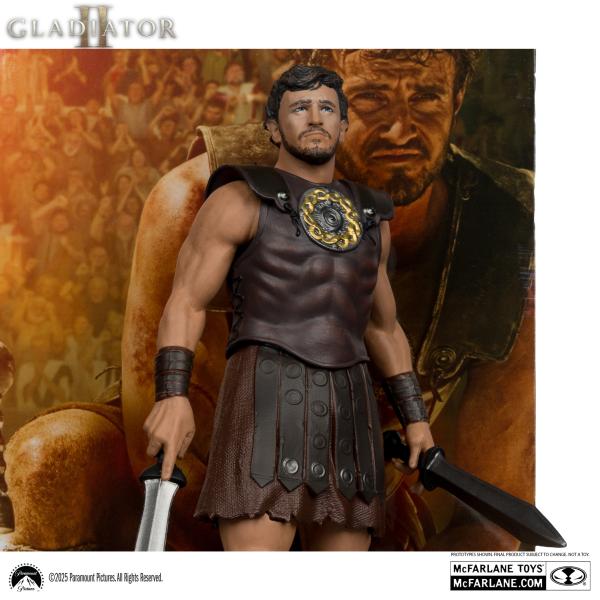 McFarlane Movie Maniacs 6in Posed – Paramount WV1 – Maximus Decimus Meridius (Gladiátor) (obrázek 4)