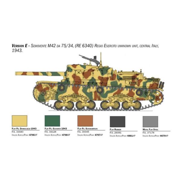 Model Kit military 6759 - Semovente M42 da 75/34 Upgrade Edition (1:35) (obrázek 8)