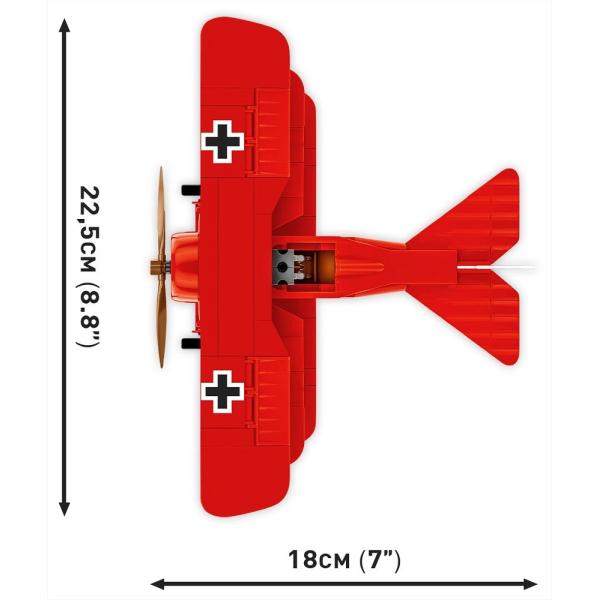 Cobi Great War Fokker Dr. I Red Baron, 1:32, 206 k, 1 f (obrázek 3)