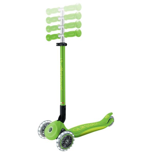 Globber dětská skládací koloběžka Elite Lights Apple Green (obrázek 7)