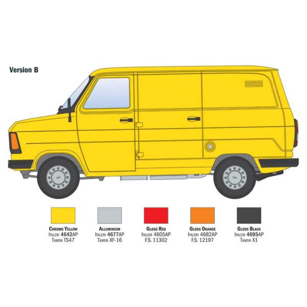 Model Kit auto 3975 - Ford Tranzit "Italeri" (1:24) (obrázek 6)