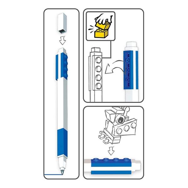 LEGO Gelové pero s minifigurkou, modré (obrázek 5)