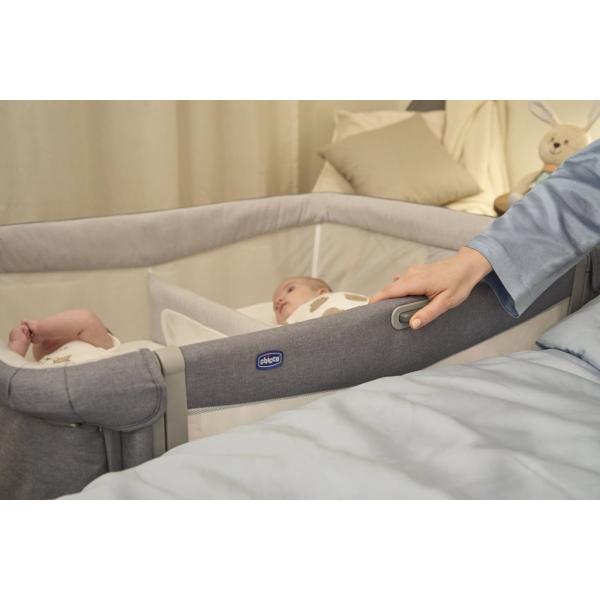 CHICCO Postýlka Next2Me Twins pro dvojčata - Magnet Grey (obrázek 4)