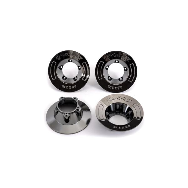 Traxxas pokrievka disku čierno chrómovaná (4) (pre #9572)