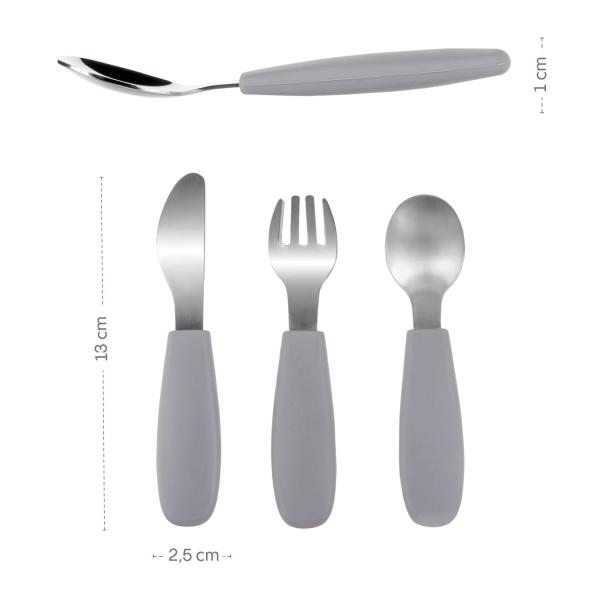 Silikonový dětský příbor, Old Pink (obrázek 8)