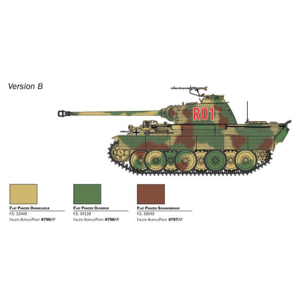 Model Kit tank 25752 - Sd. Kfz. 171 Panther Ausf. A (1:56) (obrázek 7)