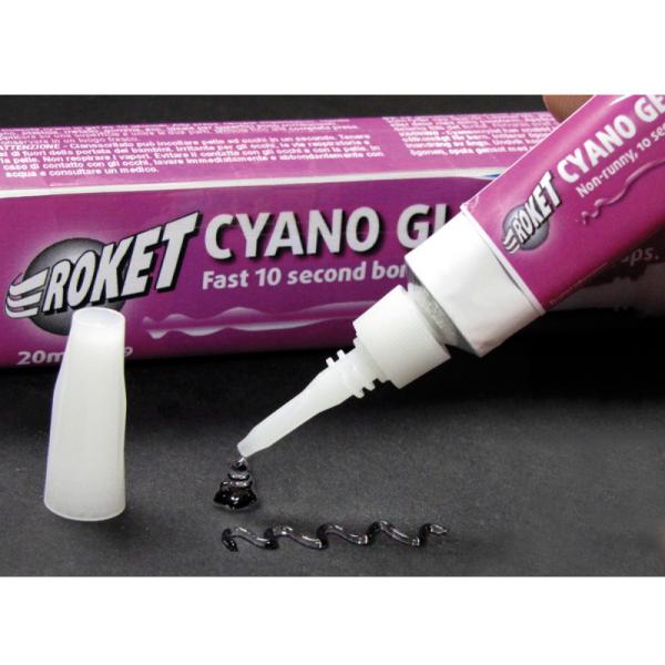 Roket Cyano Gel gelové vteřinové lepidlo 20ml (obrázek 3)