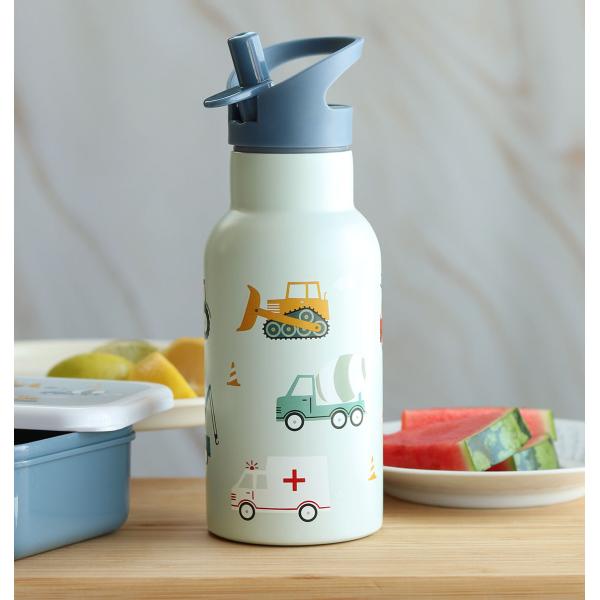 A Little Lovely Company - nerezová láhev na pití, 350 ml - vozidla (obrázek 5)
