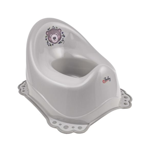 Maltex Nočník protiskluzový The Nature Buddies Medvěd - Grey