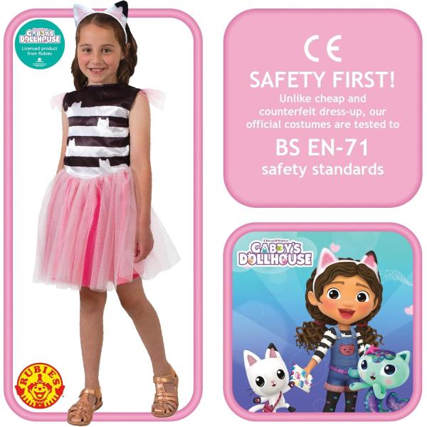 GABBYS DOLLHOUSE tutu dětský kostým velikost XXS(98-104cm) (obrázek 3)