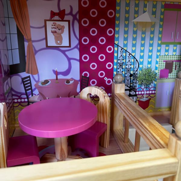 Dřevěný domeček pro panenky 60×30×90 cm (obrázek 9)