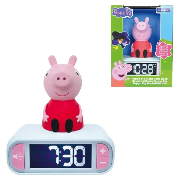 Budík s nočním 3D světlem - Prasátko Peppa (obrázek 8)